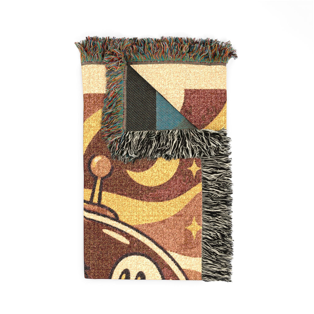 Woven Blanket — Retro UFO P.R.O.O.F. Throw Blanket