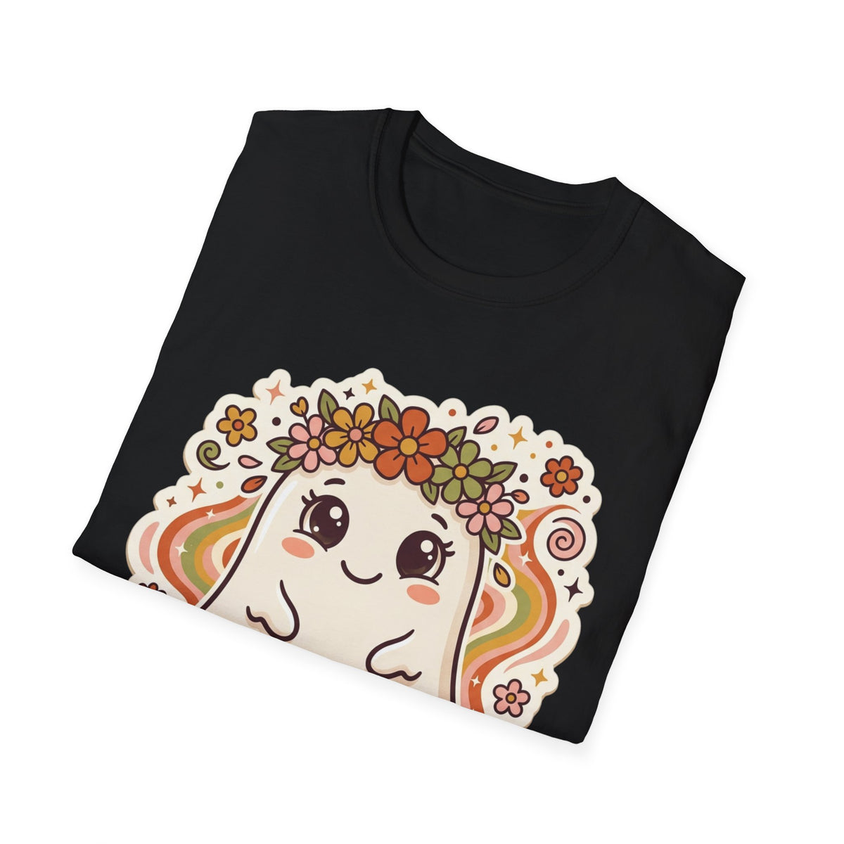Flower Hippie Ghost ︱ Floral Flower Crown Kawaii Spirit Shirt