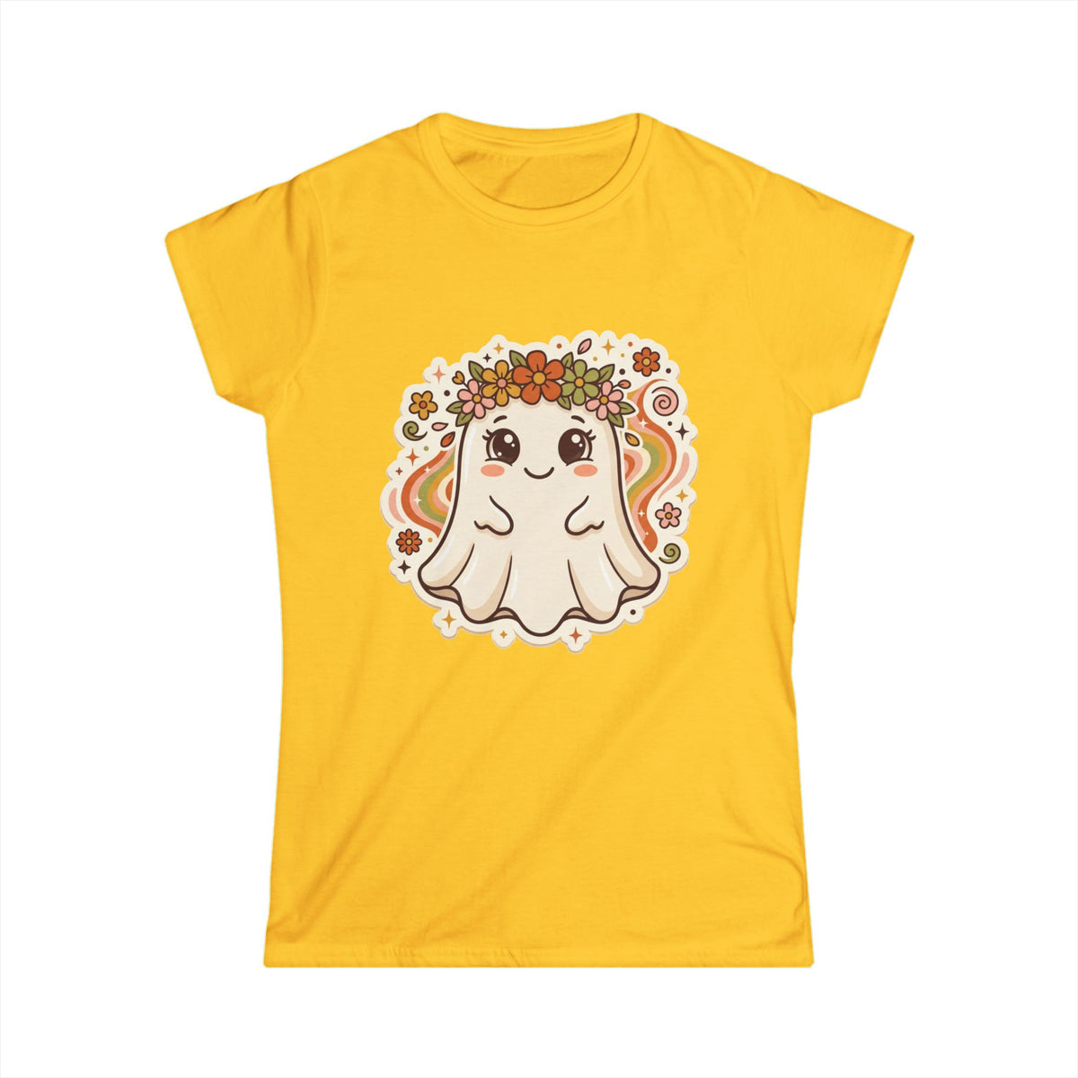 Women's Flower Hippie Ghost ︱ Semi-fitted Tee