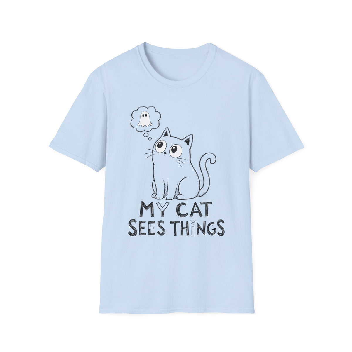 My Cat Sees Things T-Shirt ︱ Cute Paranormal Cat Tee
