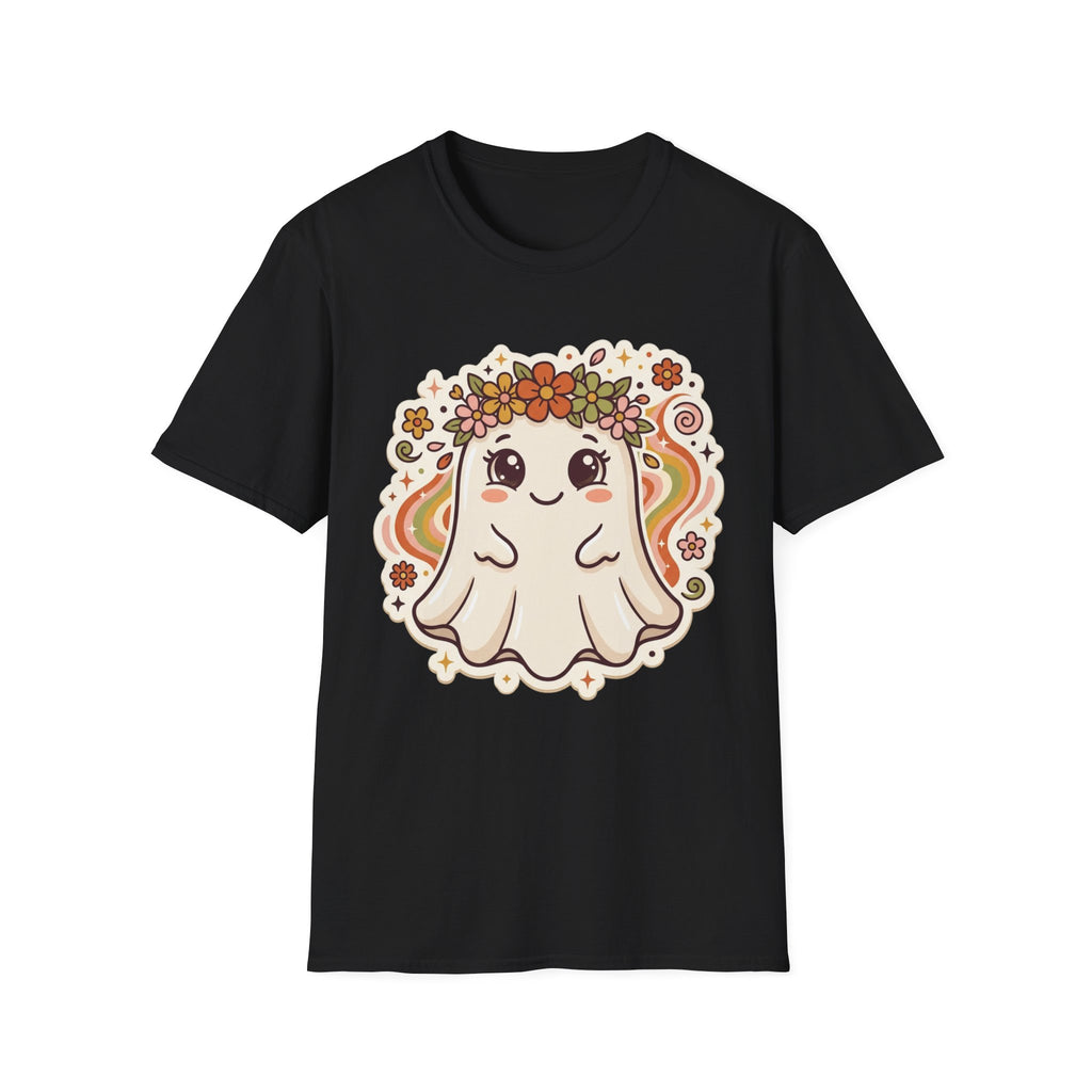 Flower Hippie Ghost ︱ Floral Flower Crown Kawaii Spirit Shirt