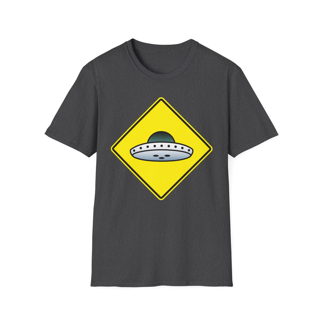 UFO Crossing T‑Shirt ︱ Retro Warning Sign Alien UFO Tee