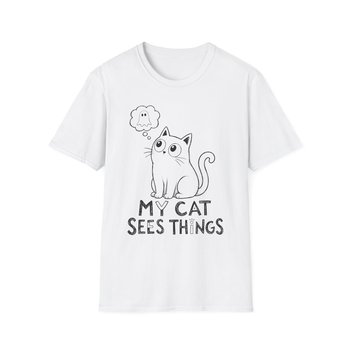 My Cat Sees Things T-Shirt ︱ Cute Paranormal Cat Tee