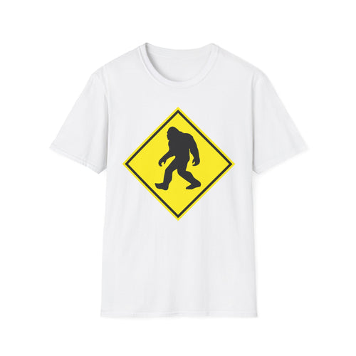 Bigfoot Crossing T‑Shirt ︱ Retro Warning Sign Tee