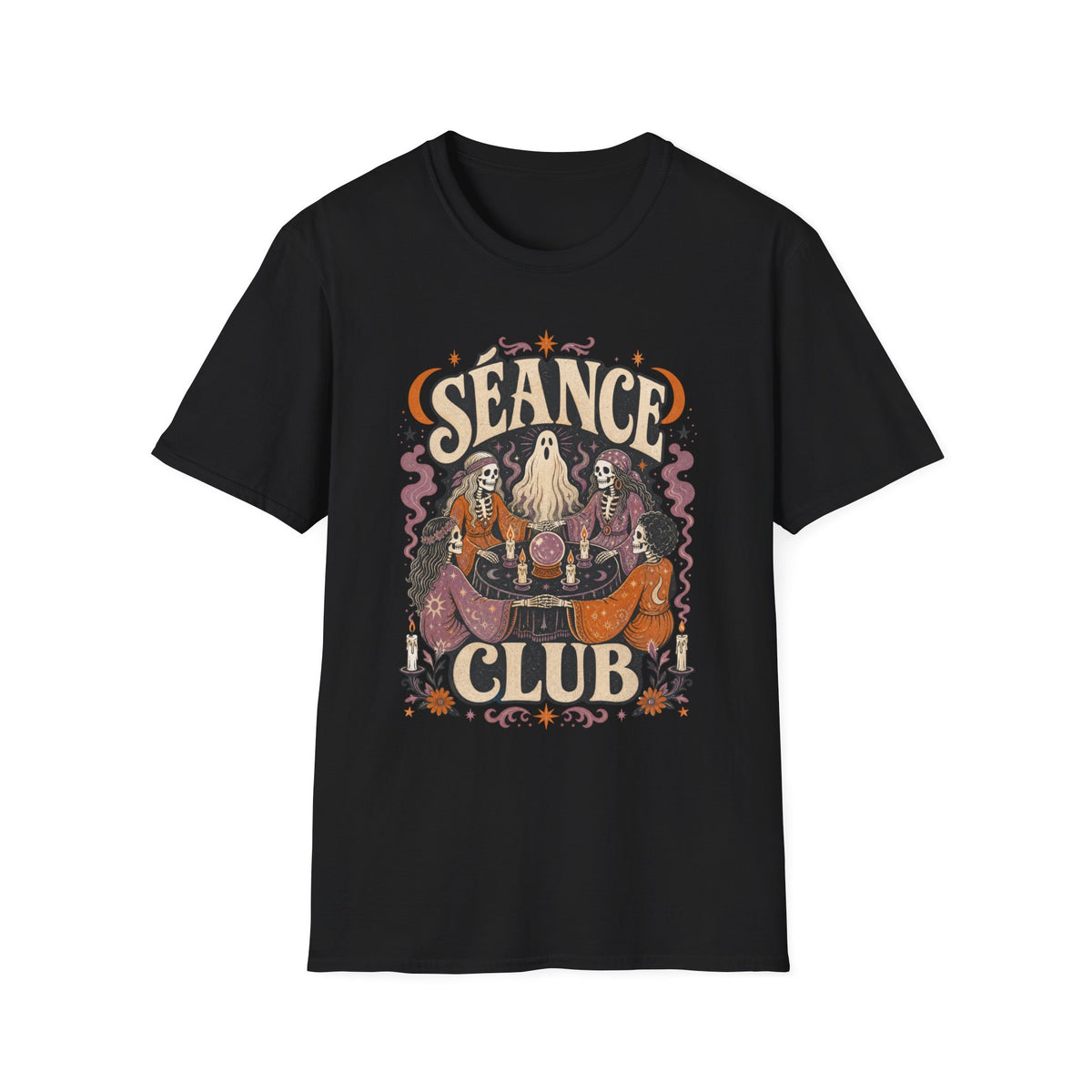 Seance Club T-Shirt ︱ Retro Ghost & Crystal Ball Tee