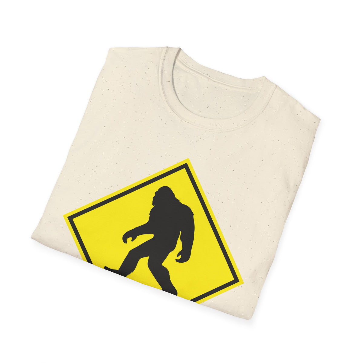 Bigfoot Crossing T‑Shirt ︱ Retro Warning Sign Tee