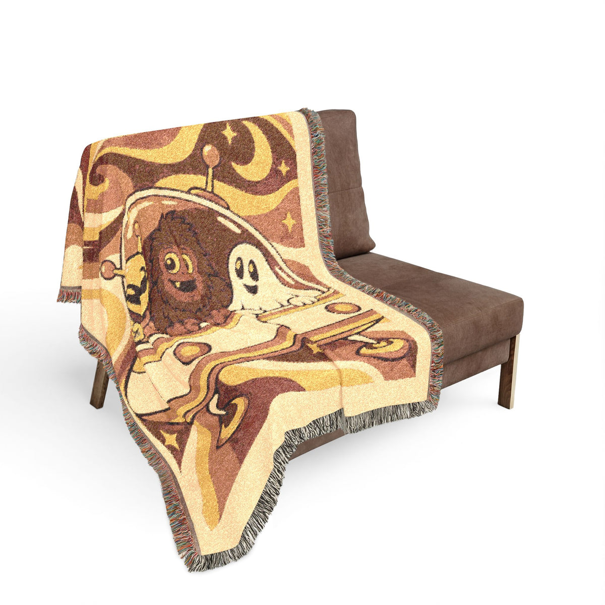 Woven Blanket — Retro UFO P.R.O.O.F. Throw Blanket