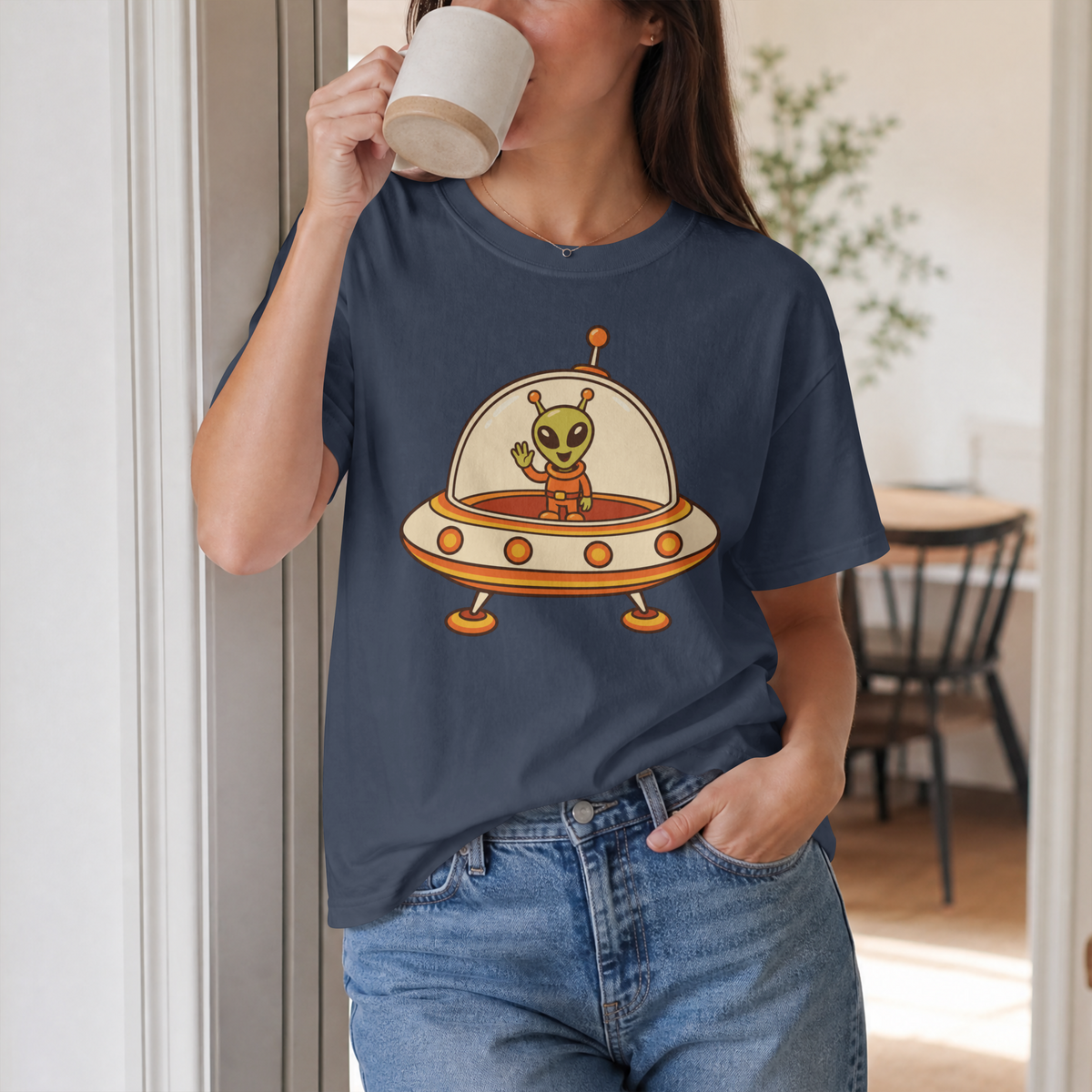 Copy of Spooklee the Spectral Ghost T-Shirt | Kawaii ghost Waving Tee