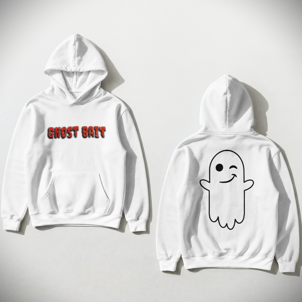 Ghost Bait Hoodie ︱ Winking Ghost Graphic Hooded Sweatshirt