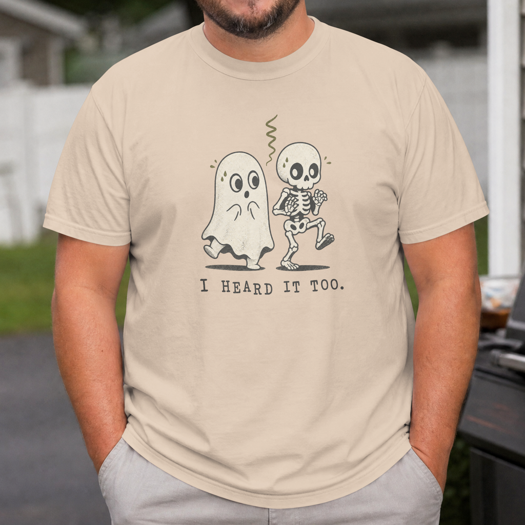 I Heard It Too T-Shirt ︱ Retro Ghost & Skeleton Tee