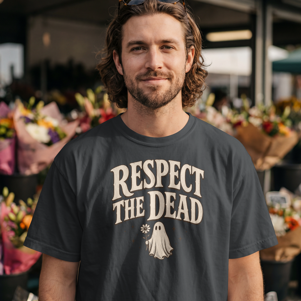 Respect the Dead T-Shirt ︱ Stoic Ghost Halloween Tee