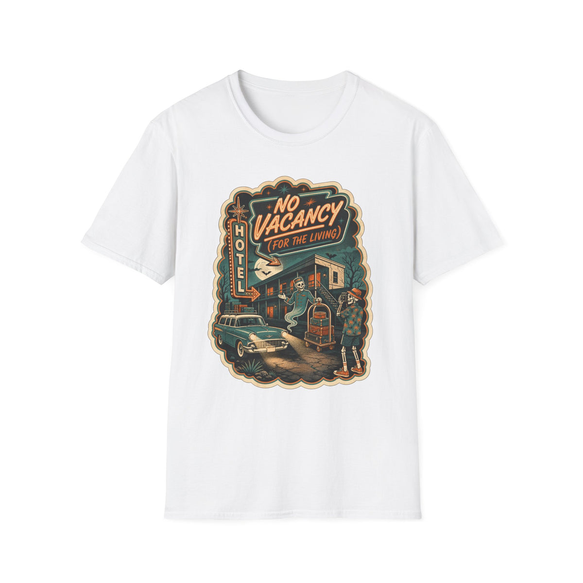 No Vacancy Motel T-Shirt ︱Ghost Vintage Road Trip Graphic Tee