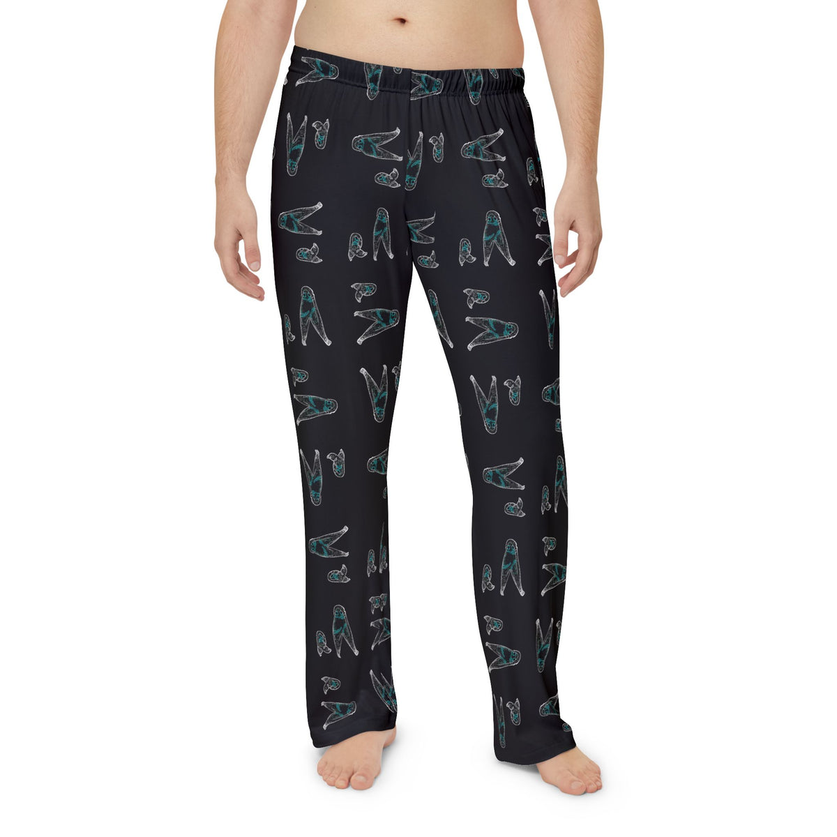 Men's Pajama Pants Mystical Fresno Nightwalker Pattern Print