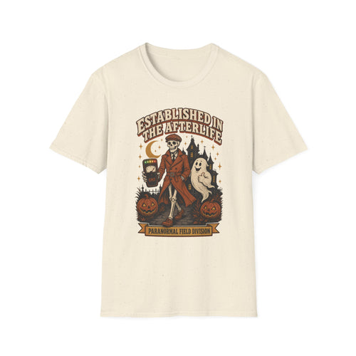 Established in the Afterlife T-Shirt — Paranormal Field Investigator Tee