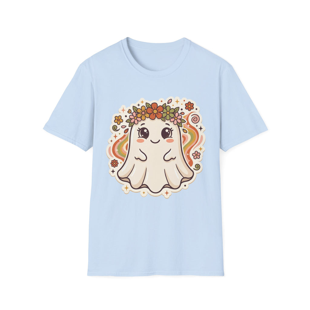 Flower Hippie Ghost ︱ Floral Flower Crown Kawaii Spirit Shirt