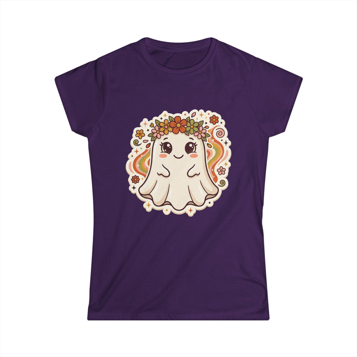Women's Flower Hippie Ghost ︱ Semi-fitted Tee