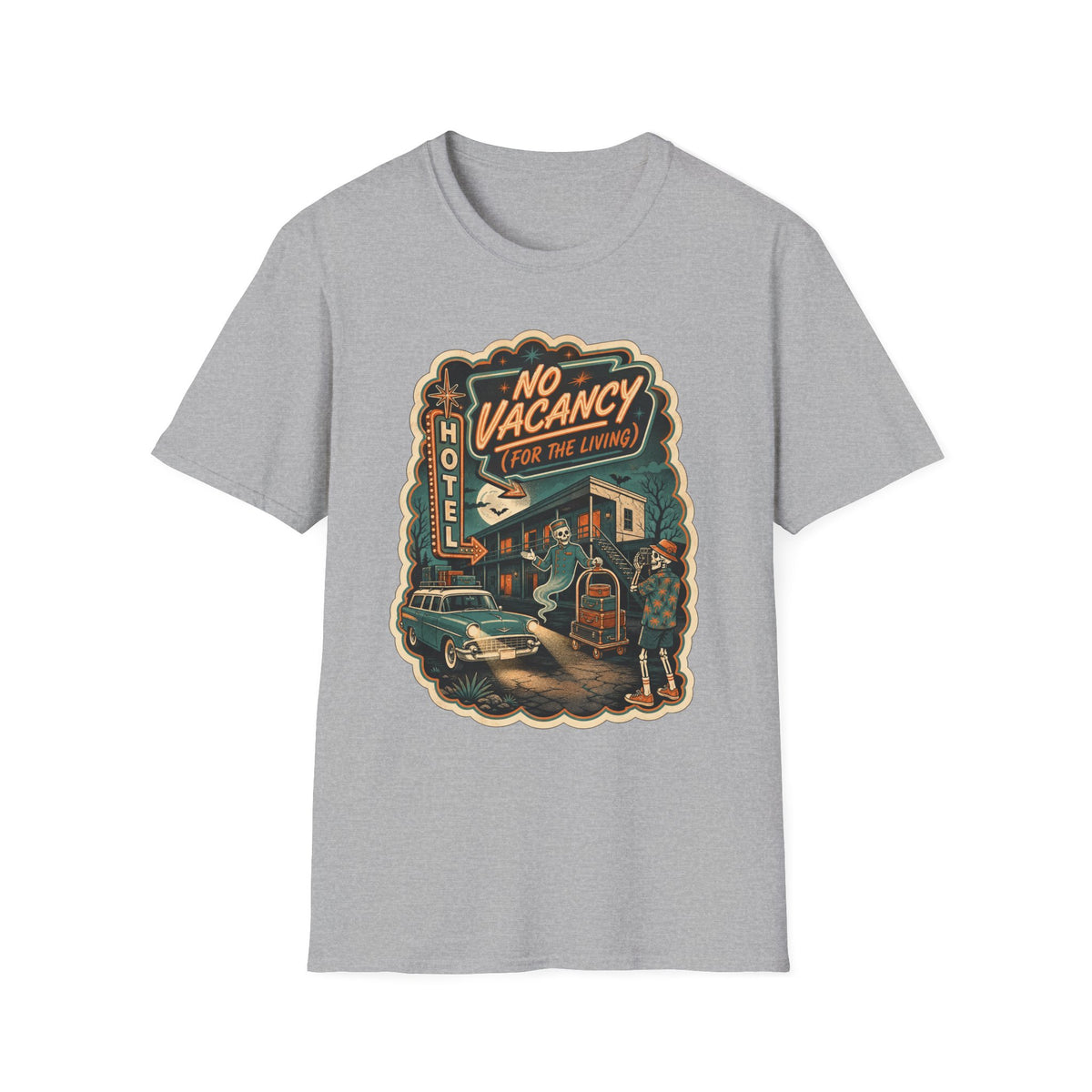 No Vacancy Motel T-Shirt ︱Ghost Vintage Road Trip Graphic Tee