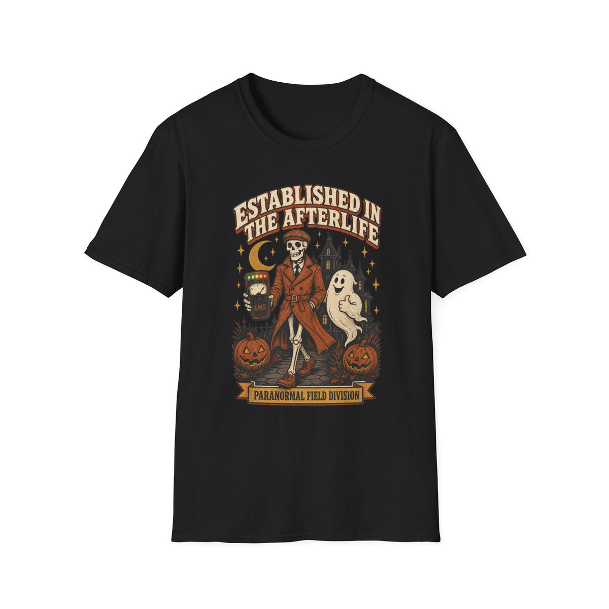 Established in the Afterlife T-Shirt — Paranormal Field Investigator Tee
