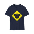 Mothman Crossing  T-Shirt ︱ Retro Yellow Warning Sign Tee