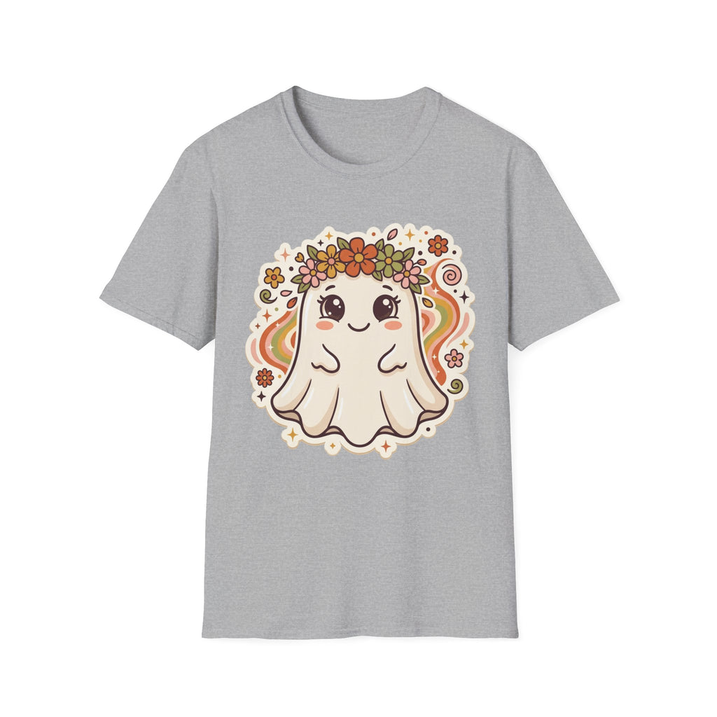 Flower Hippie Ghost ︱ Floral Flower Crown Kawaii Spirit Shirt