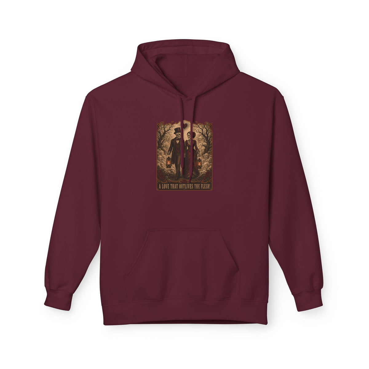 A LOVE THAT OUTLIVES THE FLESH! Graphic Hoodie︱Couples Dark Romance